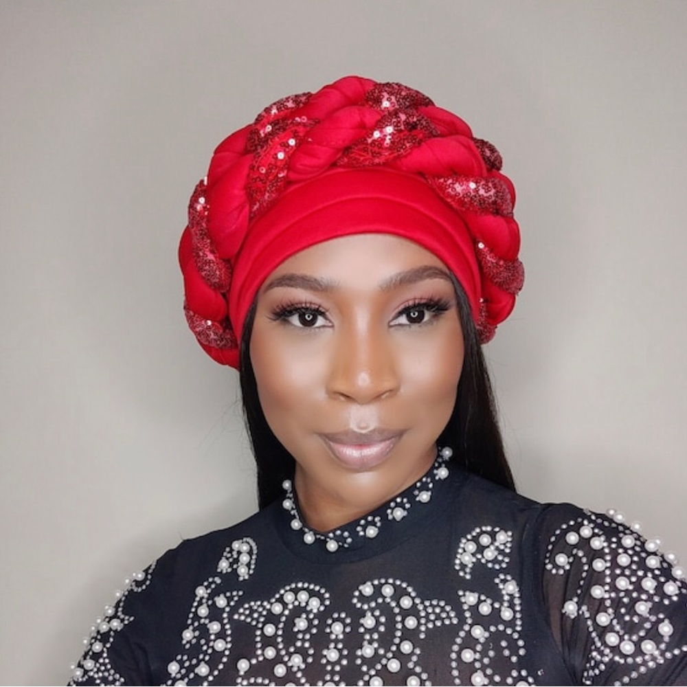 Red Elegant Turban for Women